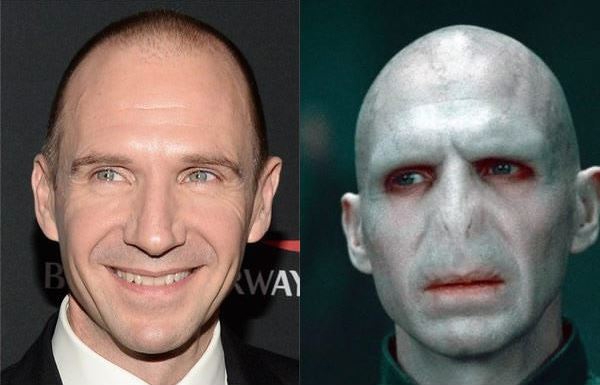 
	
	Ralph Fiennes  với vai diễn Voldemort trong phim Harry Potter và bảo bối tử thần.